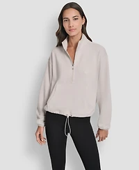 Dkny Women's Half-Zip Long-Sleeve Sweater