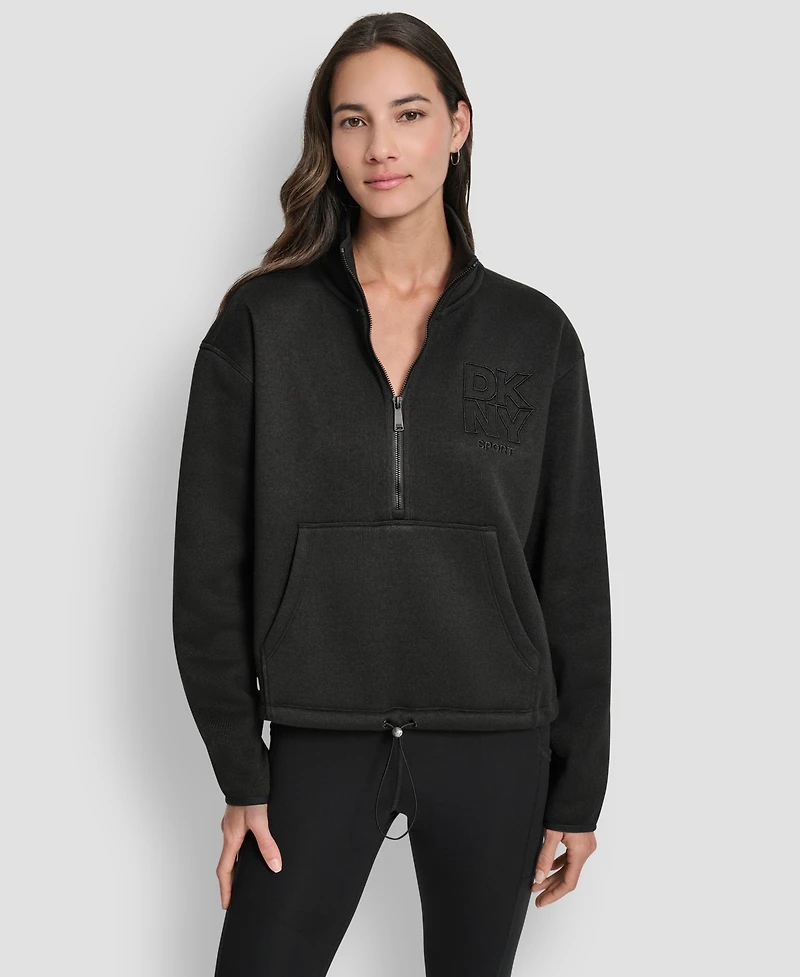Dkny Women's Half-Zip Long-Sleeve Sweater