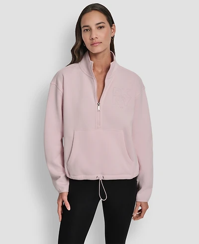 Dkny Women's Half-Zip Long-Sleeve Sweater