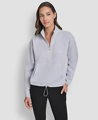 Dkny Women's Half-Zip Long-Sleeve Sweater