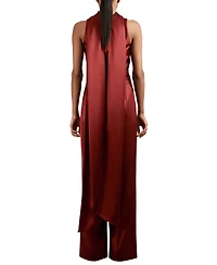 Reiss Women's Satin Cape-Sash Jumpsuit