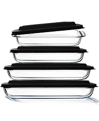 Nestl Casserole 8-Pc. Rectangular Container Set