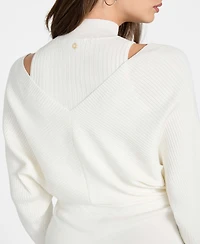 Guess Women's Long-Sleeve Dolman Anita Rib Bodycon Dress