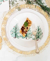 Vietri Rufolo Glass Gold Collection Service Plate/Charger