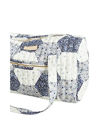 Lily and Lionel London Patchwork Print Overnight Bag
