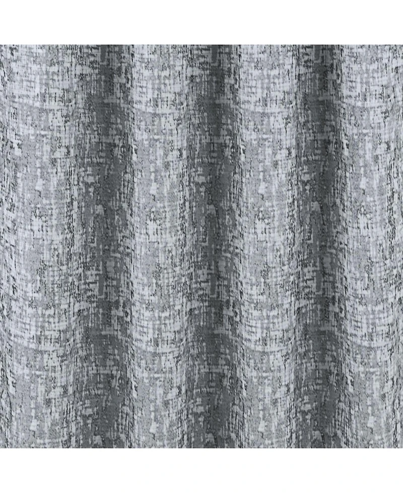 Rt Designer Collection Cambridge Jacquard Luxurious Decorative Grommet Curtain Panel 54" x 90" Silver