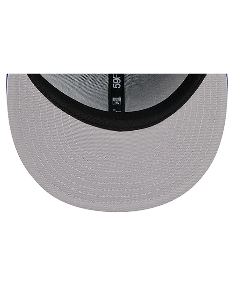 New Era Men's Royal Buffalo Bills Overlap Wordmark 59FIFTY Fitted Hat