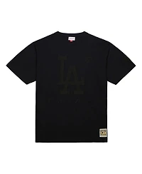 Mitchell & Ness Men's Black Los Angeles Dodgers Cooperstown Collection Phantom T-Shirt