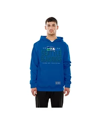 New Era Men's Royal Seattle Seahawks Combine Authentic Local State Throwback Hoodie