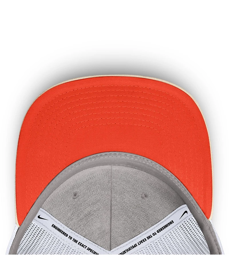 Nike Men's Natural New York Mets Cooperstown Collection Dri-fit Rise Trucker Adjustable Hat