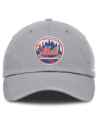 Nike Men's Gray New York Mets Cooperstown Collection Club Adjustable Hat