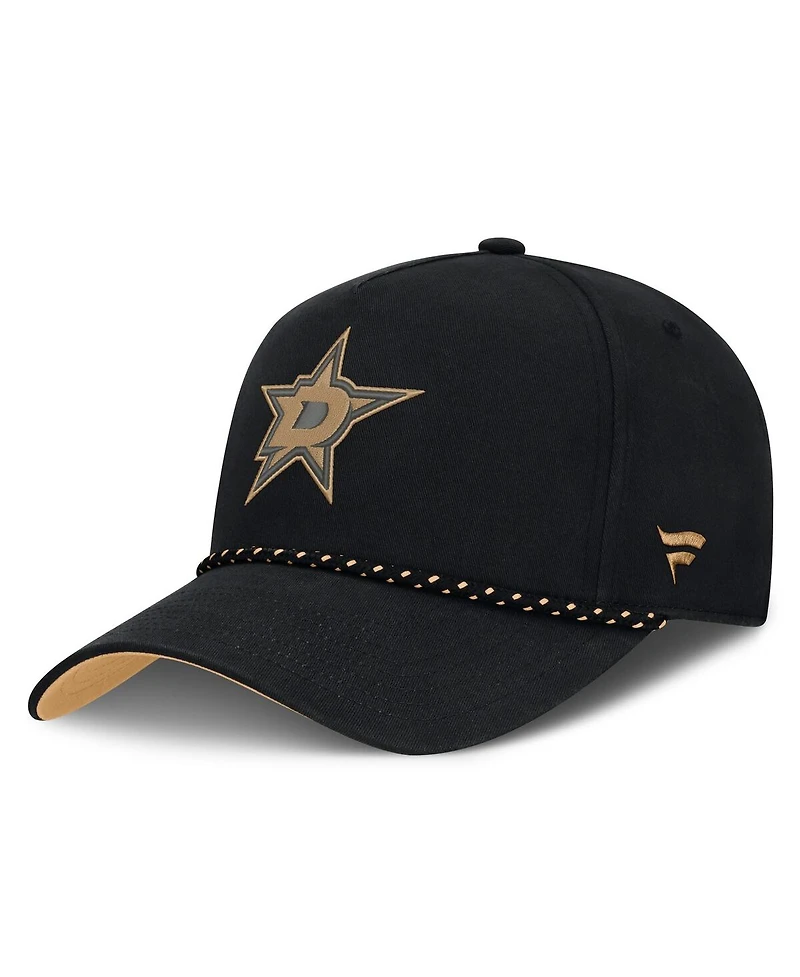 Fanatics Men's Black Dallas Stars Military Appreciation Authentic Pro A-Frame Adjustable Hat