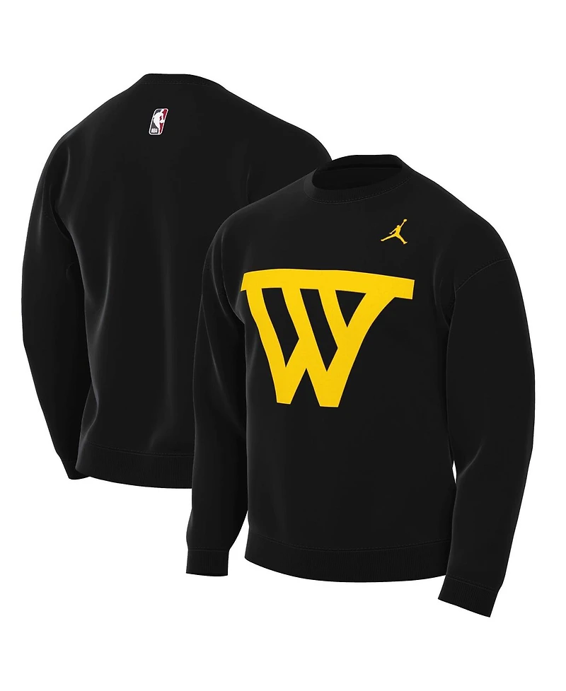 Jordan Men's Black Golden State Warriors Statement Edition Sweatshirt