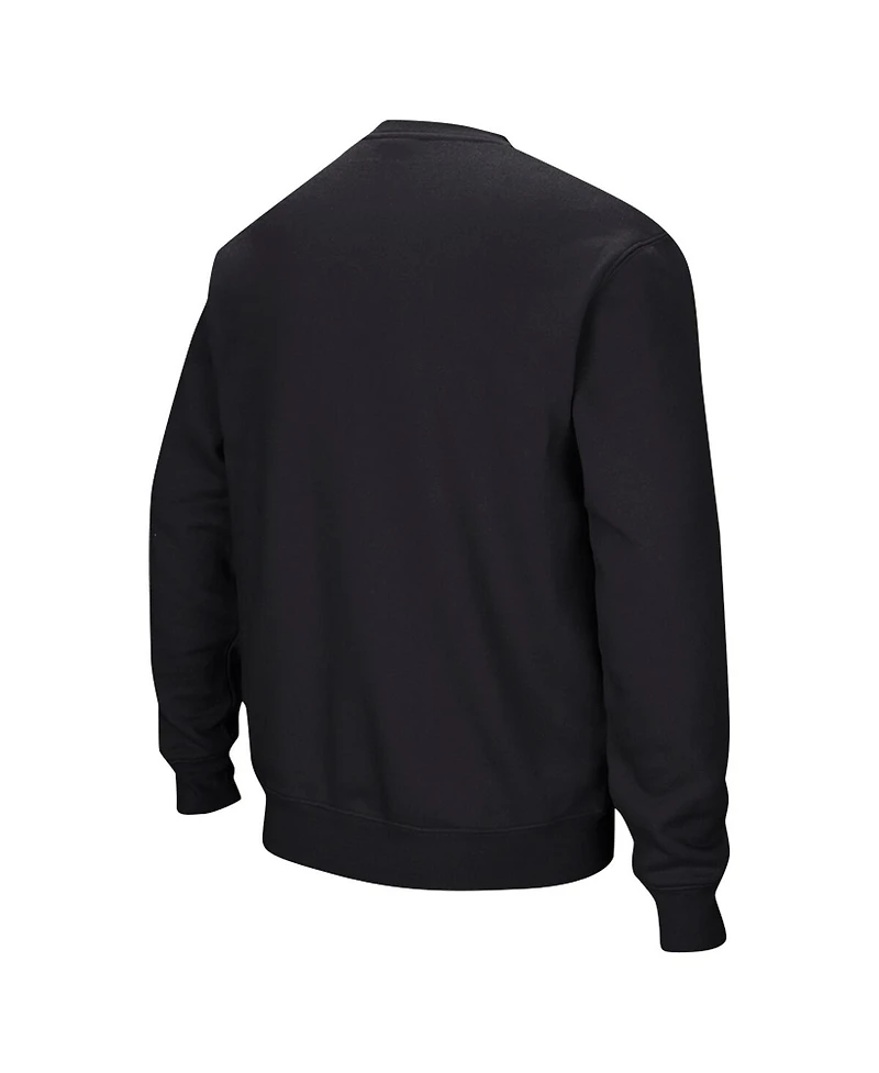 Colosseum Men's Black Grambling Tigers Arch Logo Pullover Sweatshirt