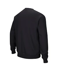 Colosseum Men's Black Grambling Tigers Arch Logo Pullover Sweatshirt