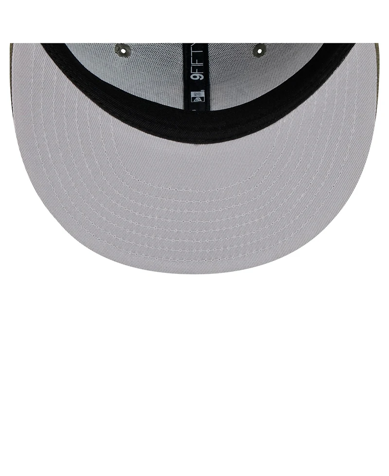 New Era Men's Olive Los Angeles Rams Main 9FIFTY Snapback Hat