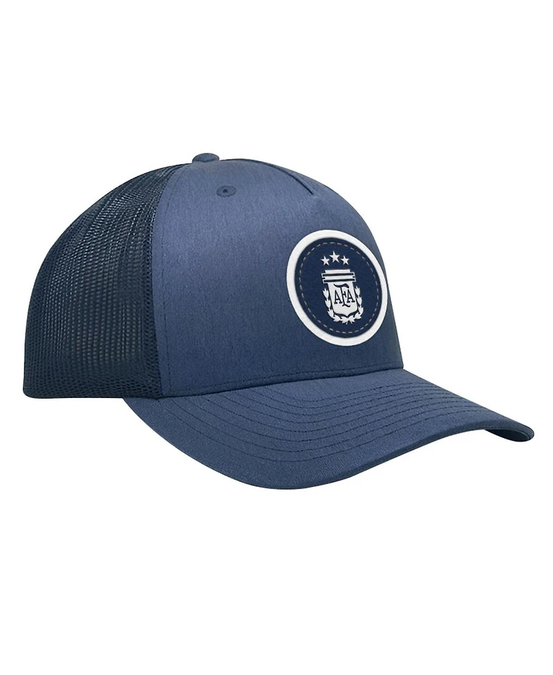 1863FC Men's Navy Argentina National Team Badge Nightshift Adjustable Hat