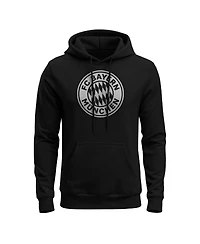 1863FC Men's Black Bayern Munich Mono Badge Fleece Hoodie