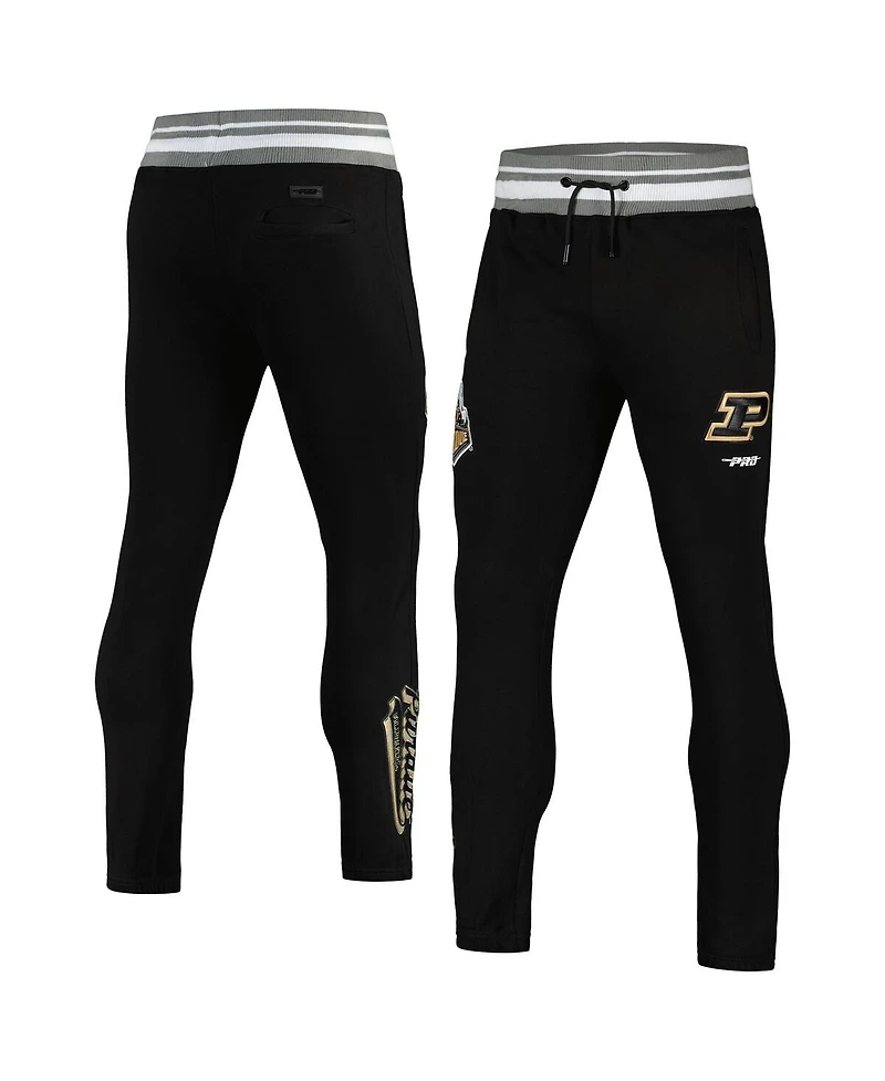 Pro Standard Men's Black Purdue Boilermakers Script Tail Fleece Sweatpants