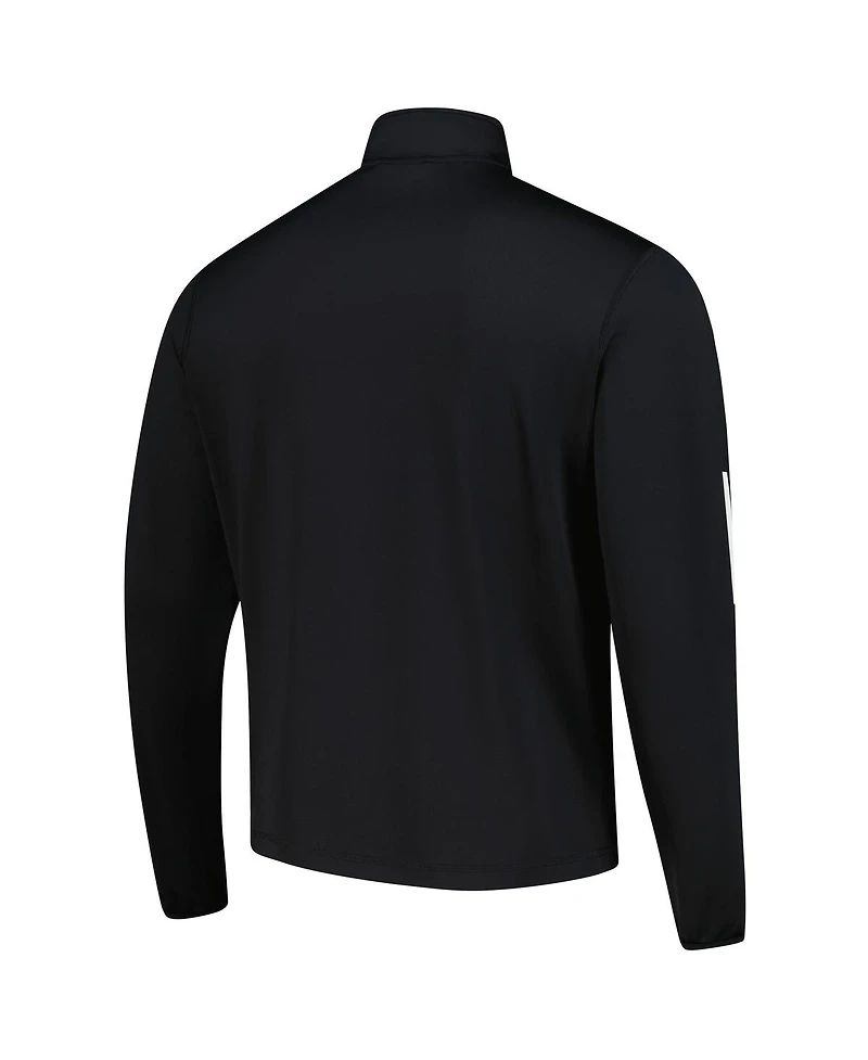Adidas Men's Black Indiana Hoosiers Half-Zip Golf Jacket