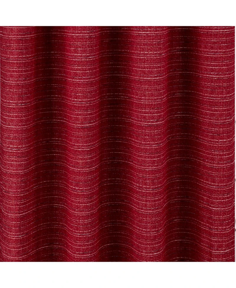Rt Designer Collection Kensington Jacquard Foam Backed Luxurious Decorative Grommet Curtain Panel 54" x 95" Red