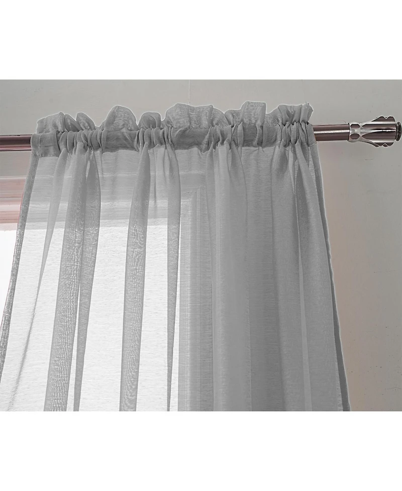 Rt Designer Collection Celine Sheer Luxurious Modern Curtain Panel