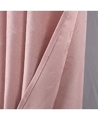 Rt Designer Collection Cosmo Shimmer Jacquard 2 Pack Grommet Curtain Panel Pair 36" x 84" Blush