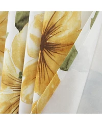 Rt Designer Collection April Printed Blackout Luxurious Decorative Grommet Curtain Panel 54" x 84" Gold