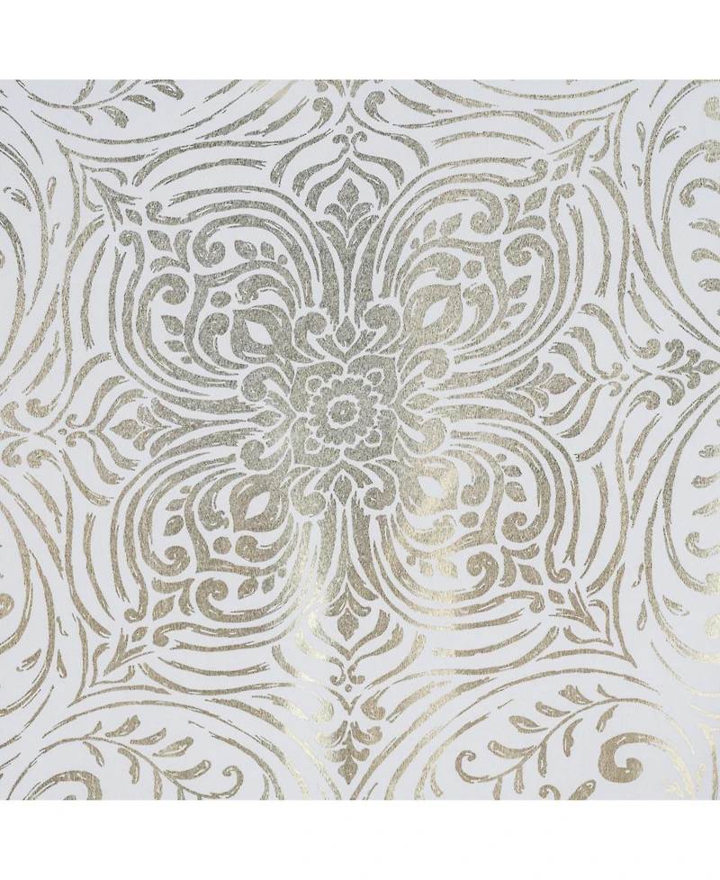 Rt Designer Collection Helena Halo Foil Blackout Luxurious Decorative Grommet Curtain Panel 54" x 90