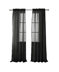 Rt Designer Collection Celine Sheer Luxurious Modern Design Curtain Panel 54" x 84