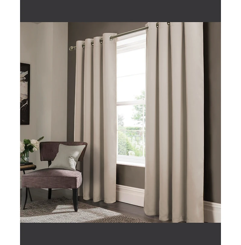 Rt Designers Collection Anchorage Premium Blackout Grommet Curtain Panel 54" x 63