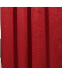 Rt Designers Collection Rt Designers Nellie Embossed Blackout Grommet Panel - 52"x84", Red.
