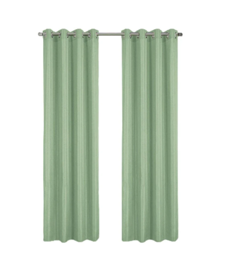 Rt Designer Collection Gibson Luxurious Decorative Grommet Curtain Panel 54" x 90" Sage