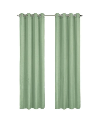 Rt Designer Collection Gibson Luxurious Decorative Grommet Curtain Panel 54" x 90" Sage