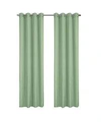 Rt Designer Collection Gibson Luxurious Decorative Grommet Curtain Panel 54" x 90" Sage
