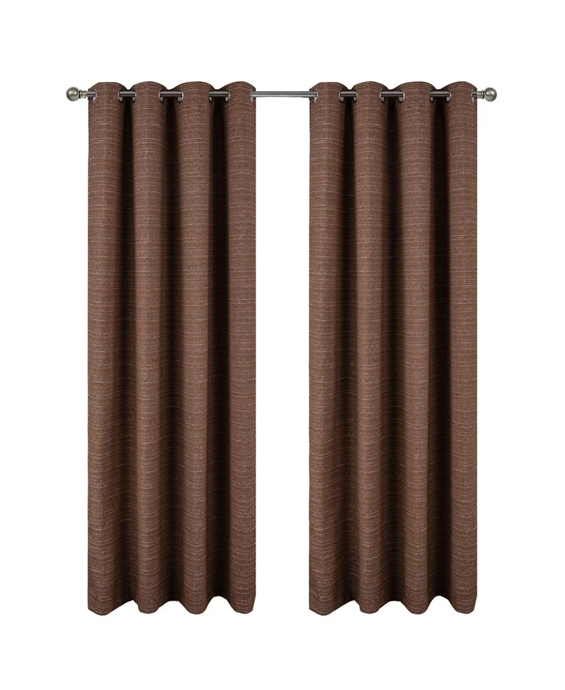 Rt Designer Collection Kensington Jacquard Foam Backed Luxurious Decorative Grommet Curtain Panel