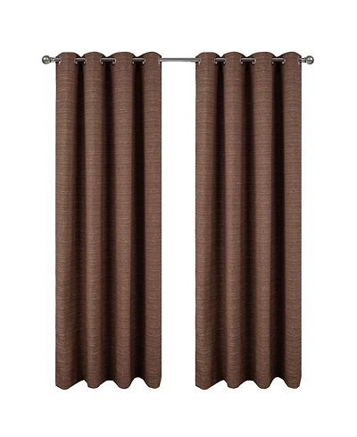Rt Designer Collection Kensington Jacquard Foam Backed Luxurious Decorative Grommet Curtain Panel