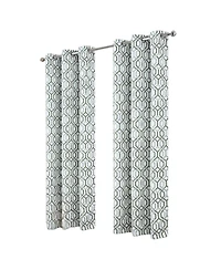 Rt Designer Collection Rory Printed Blackout Luxurious Decorative Grommet Curtain Panel 54" x 90" Sage