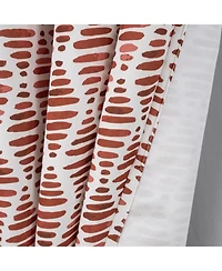 Rt Designer Collection Justice Printed Blackout Luxurious Decorative Grommet Curtain Panel 54" x Spice