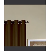 Rt Designers Collection Kennedy Room Darkening Grommet Curtain Panel 54" x 84" Chocolate