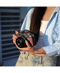Nikon Z f Mirrorless Camera, Silver/Mauve Pink