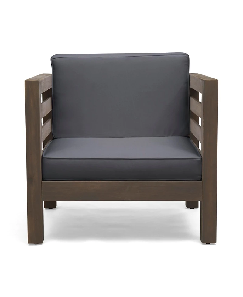 Streamdale Furniture Acacia Club Chair with Water-Resistant Cushions