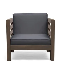Streamdale Furniture Acacia Club Chair with Water-Resistant Cushions