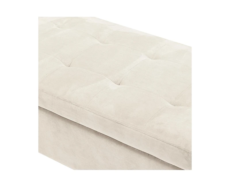 Hulala Home Transitional Aurora 50.4" Wide Storage Bench