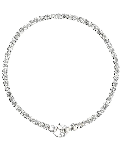 Giani Bernini Primavera Sterling Silver Cubic Zirconia Tennnis Bracelet