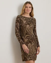 Lauren Ralph Women's Boat Neck Sheath Dress