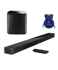 Bose Smart Soundbar Ultra With Bass Module 700 for Soundbar, Bose Black
