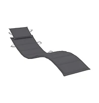 vidaXL Table Natural wood Solid Acacia Sunlounger