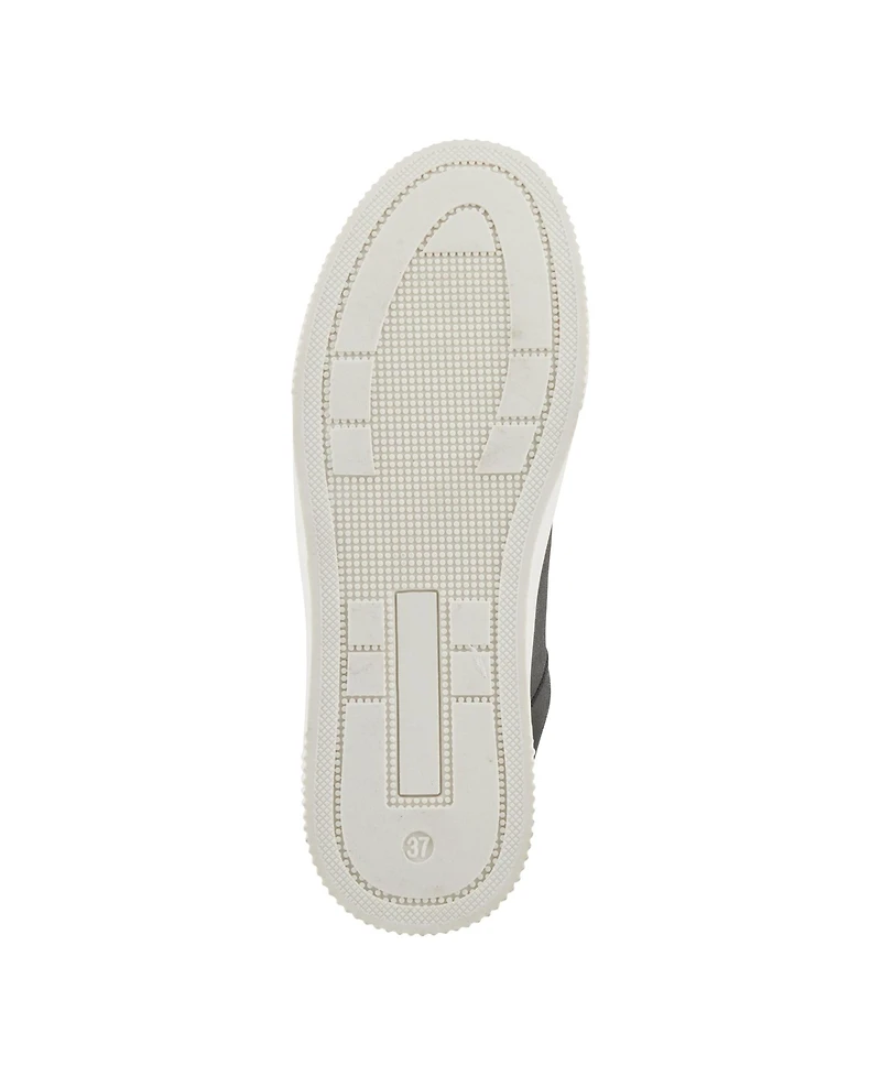 Patrizia Women's Darah Lace-Up Sneakers with Side Zipper and Metallic Accents