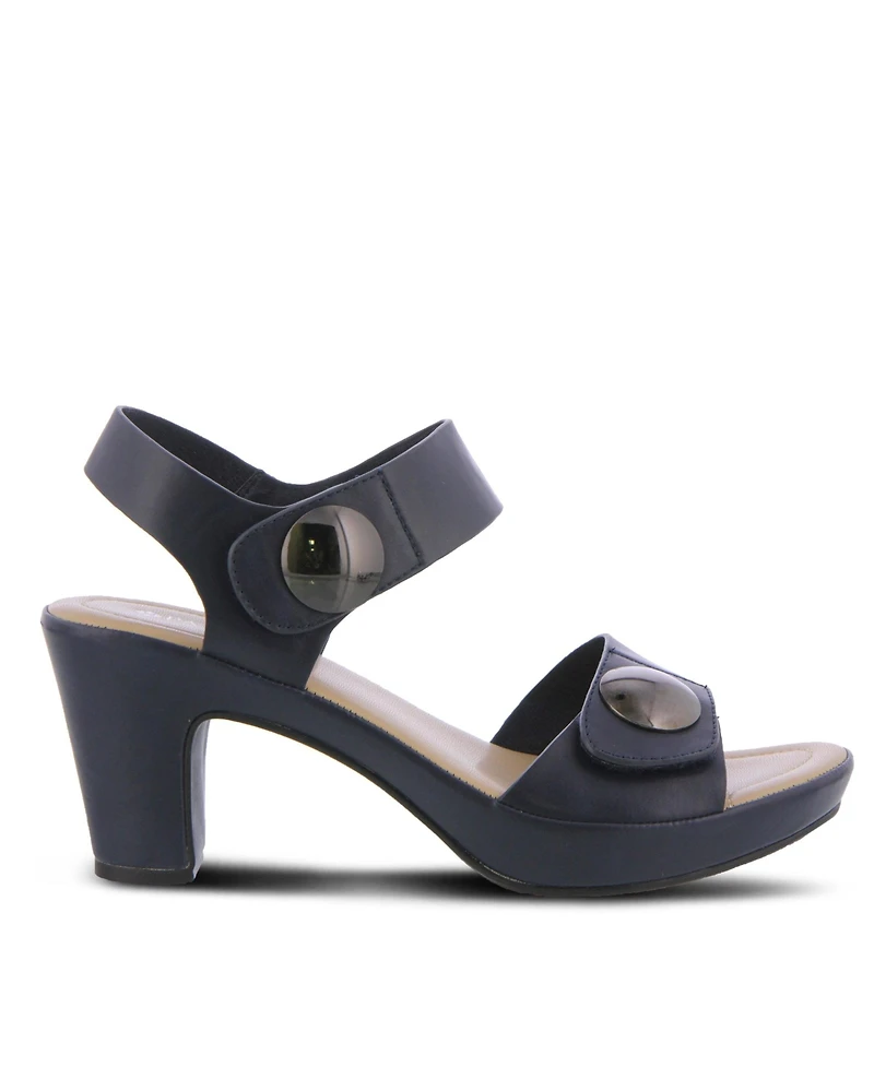 Patrizia Women's Dade Metallic Button Platform Sandals